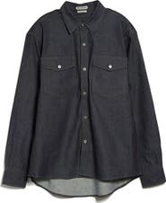 JW Anderson Oversize Denim Button-Up Shirt