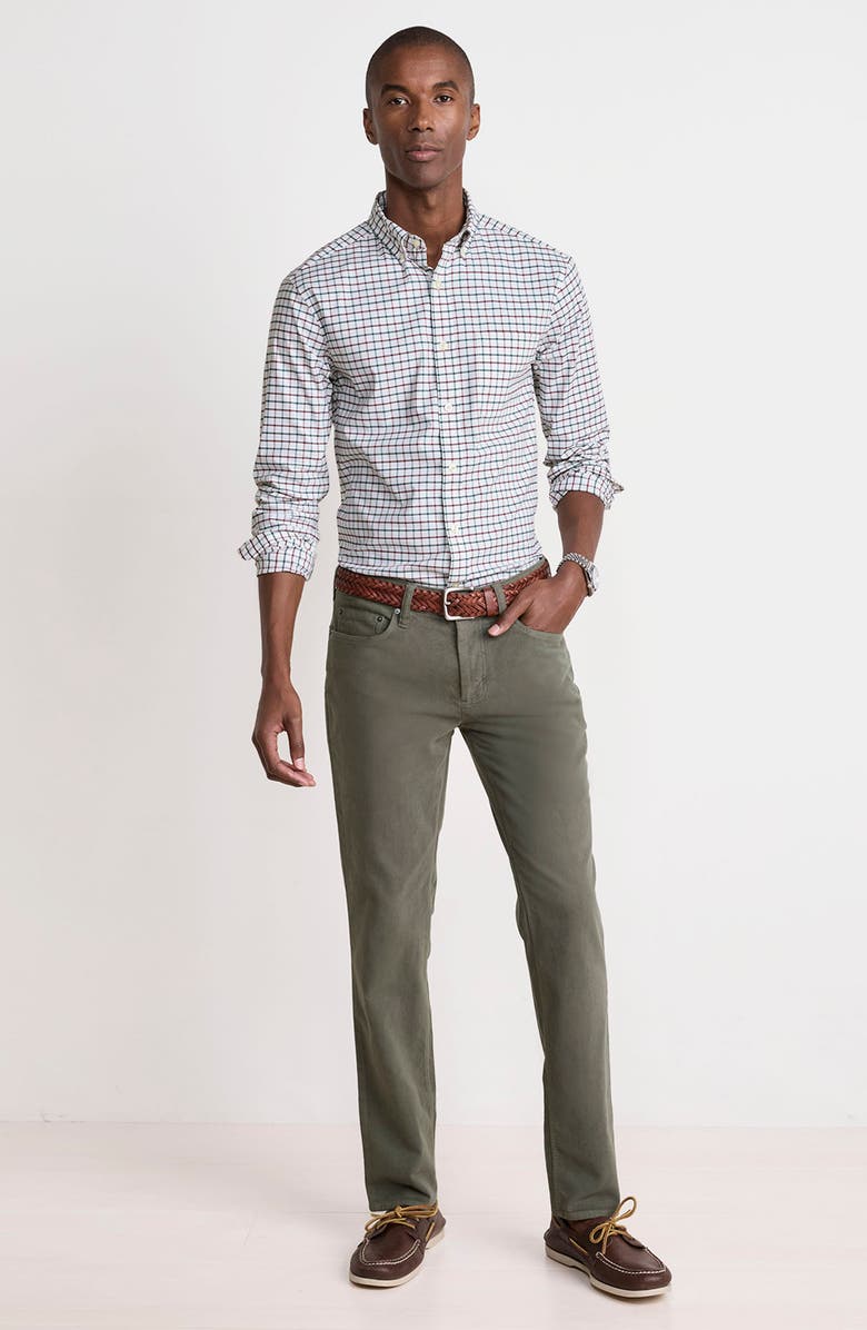 vineyard vines Quidnet Check Button Down Shirt, Alternate, color, Charleston Green