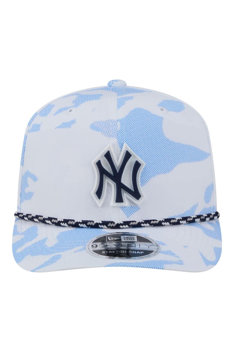 Men's New Era  White New York Yankees Camo Rope 9SEVENTY Adjustable Hat, Alternate, color, White