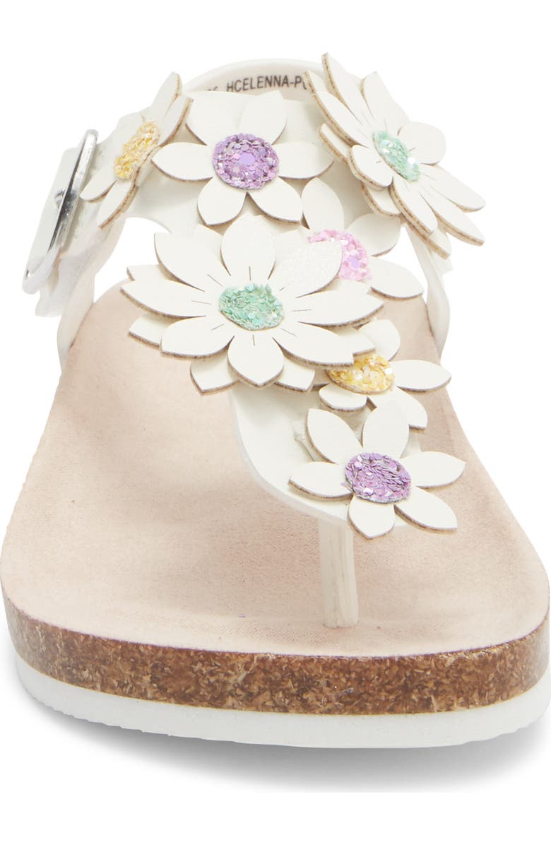 Harper Canyon Kids' Elenna T-Strap Sandal, Alternate, color, White Multi