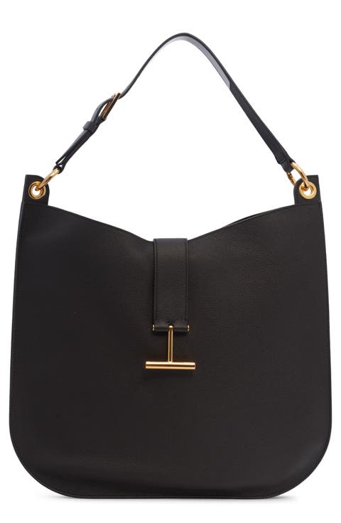 Large Tara Leather Hobo Bag