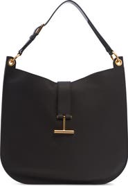 TOM FORD Large Tara Leather Hobo Bag