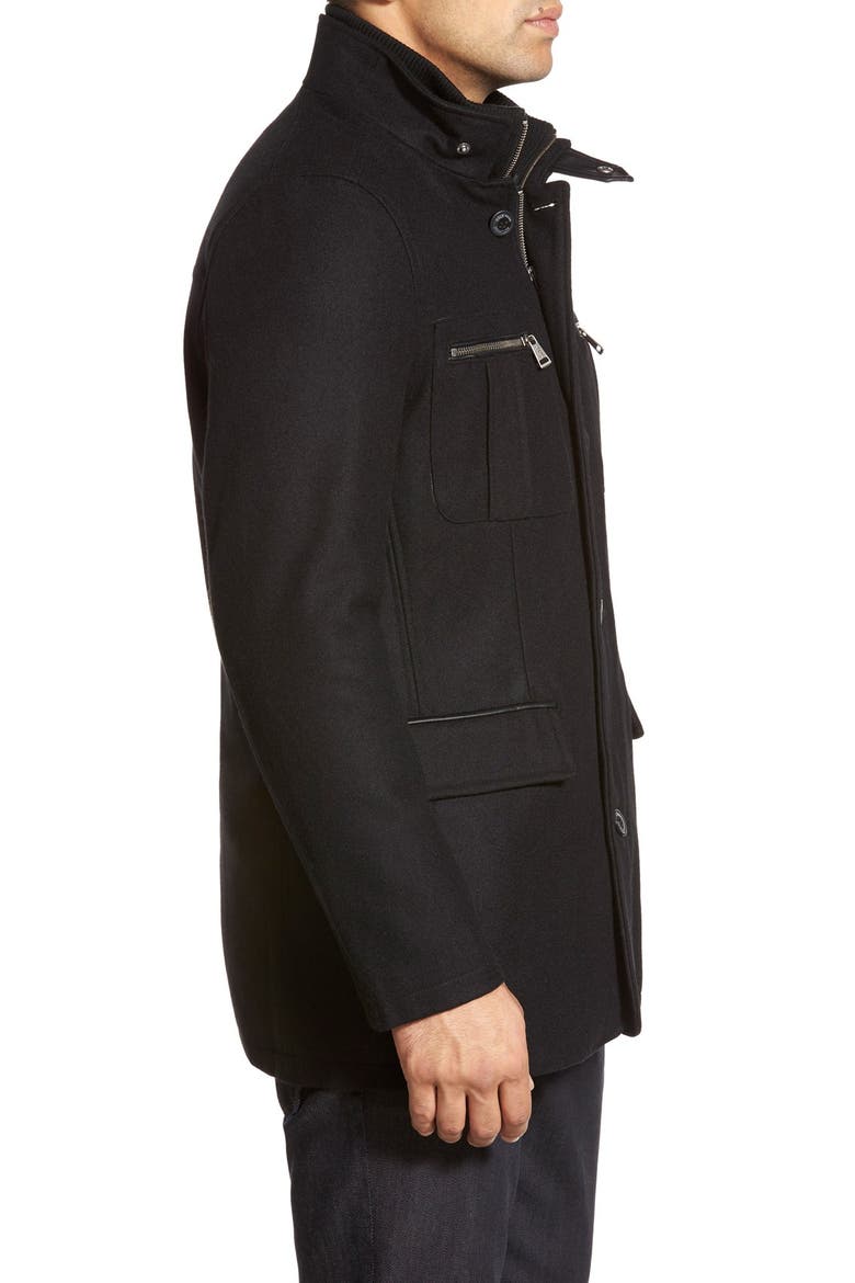 Wool Blend Jacket, Alternate, color, BLACK