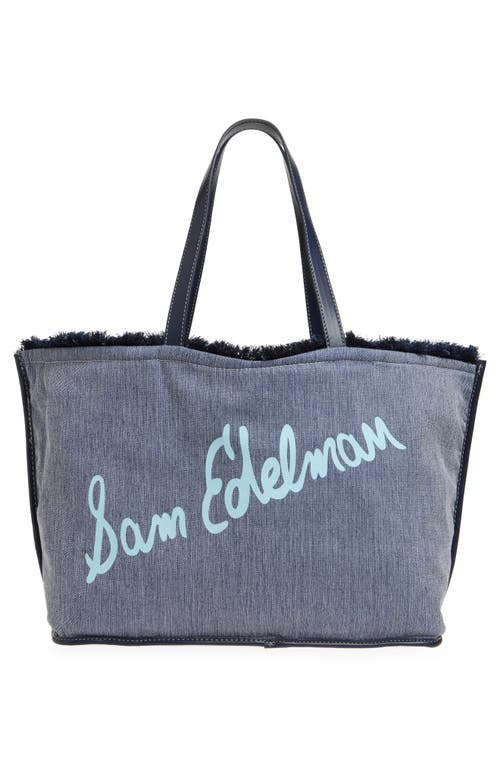 SAM EDELMAN SAM EDELMAN LARGE IRINA REVERSIBLE DENIM TOTE