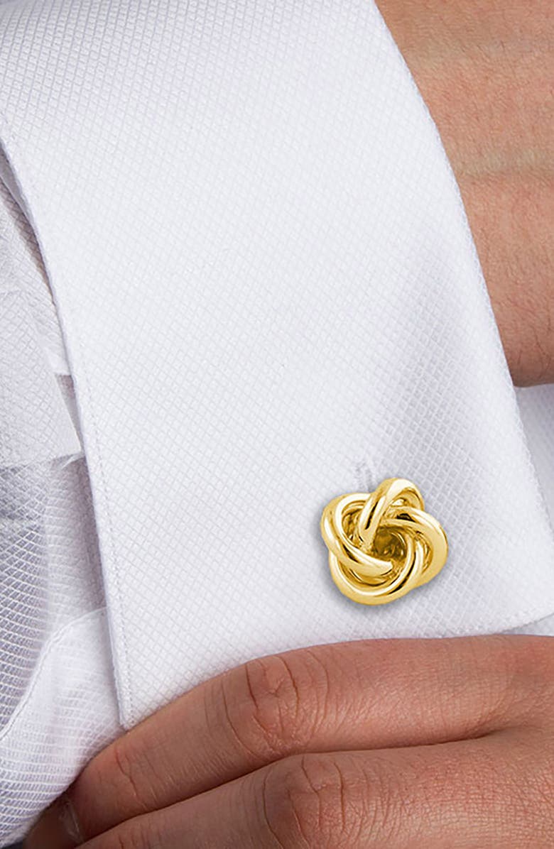 David Donahue Knot Cuff Link & Stud Set, Alternate, color, 