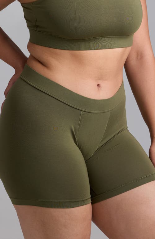 Woxer Luxe Baller 5-inch Modal Boxer Briefs In Green