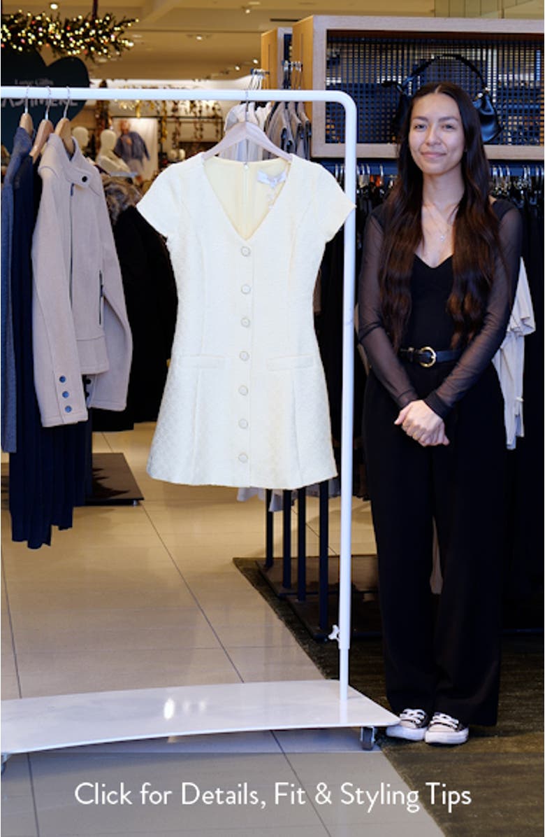 Tweed A-Line Minidress, sales video thumbnail