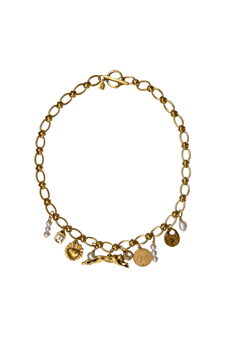 Lola Necklace, Main, color, Gold