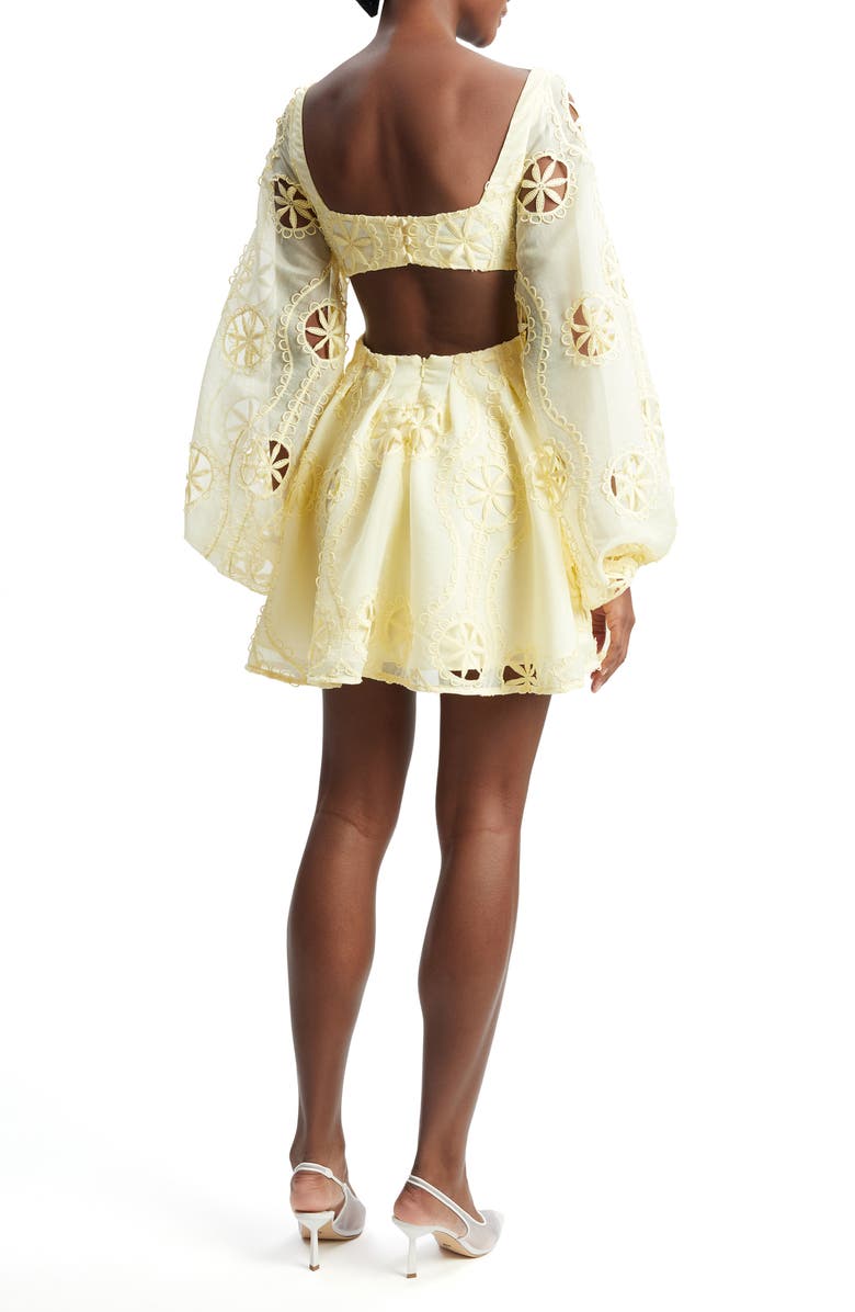 Bardot Jovie Long Sleeve Babydoll Dress, Alternate, color, 