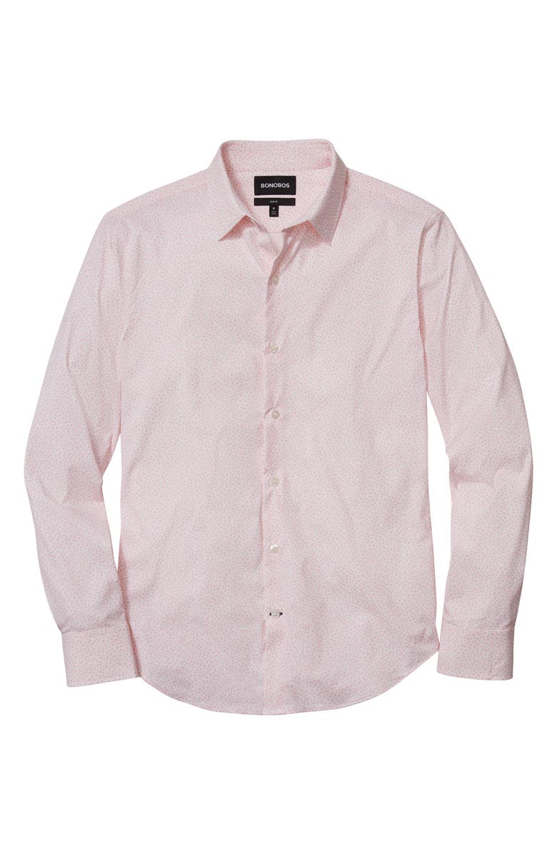 Bonobos Tech Slim Fit Floral Stretch Button-Up Shirt, Alternate, color,
