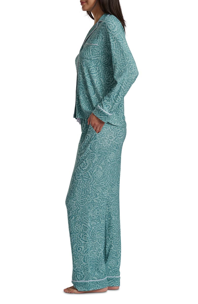 Splendid Print Long Sleeve Pajamas, Alternate, color, Dashing Garden