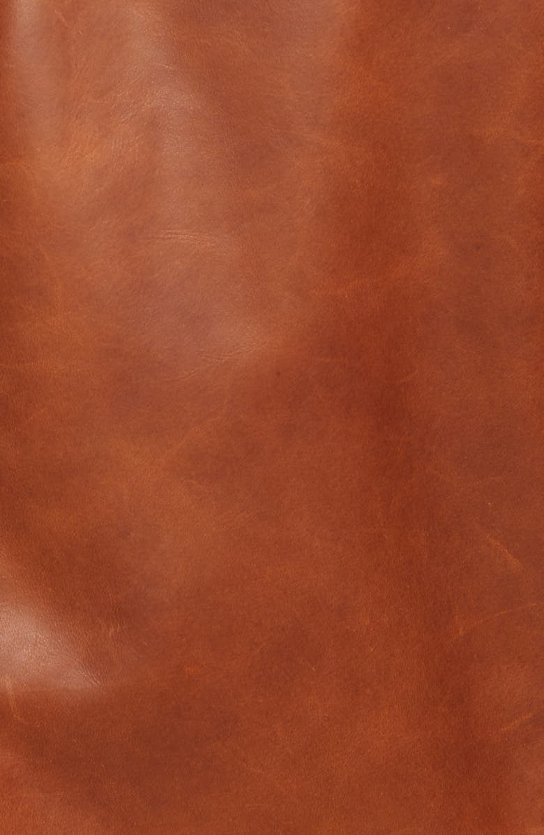 Schott NYC Cowhide Leather Car Coat, Alternate, color, 