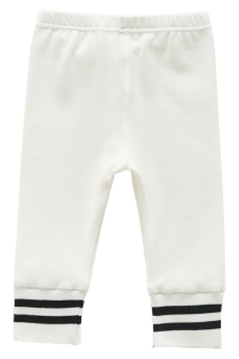 Ollie Stripe Cotton Pants, Main, color, WHITE