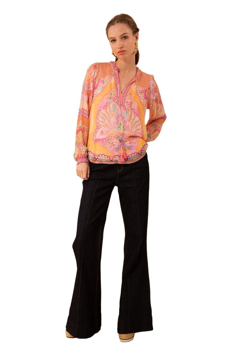 Hale Bob Lucia Chiffon Top, Main, color, 