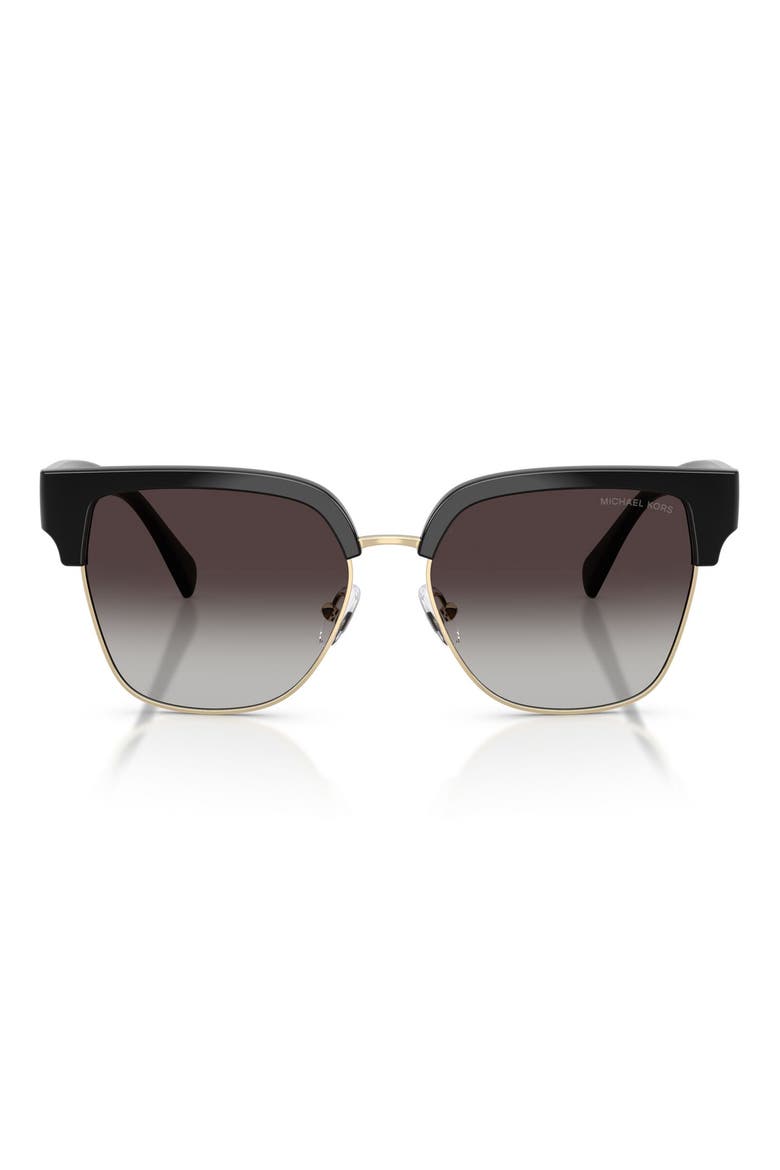 St. Eustatius 56mm Square Sunglasses, Main, color, BLACK / LIGHT GREY GRADIENT