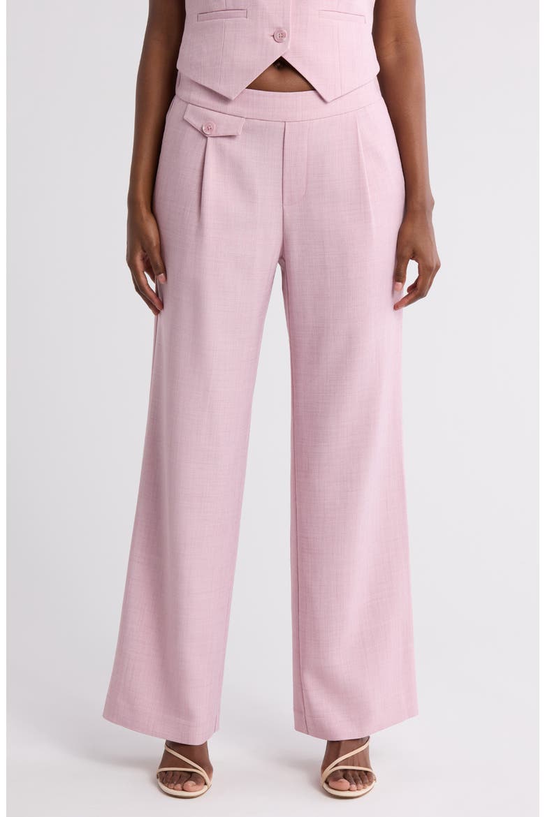 Pull-On Wide Leg Pants, Main, color, PINK