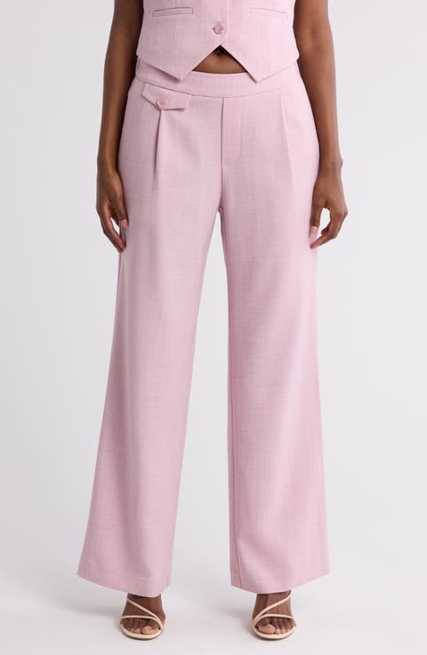 Pull-On Wide Leg Pants