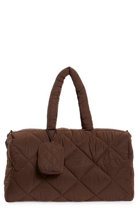 Diamond Quilt Duffle Bag