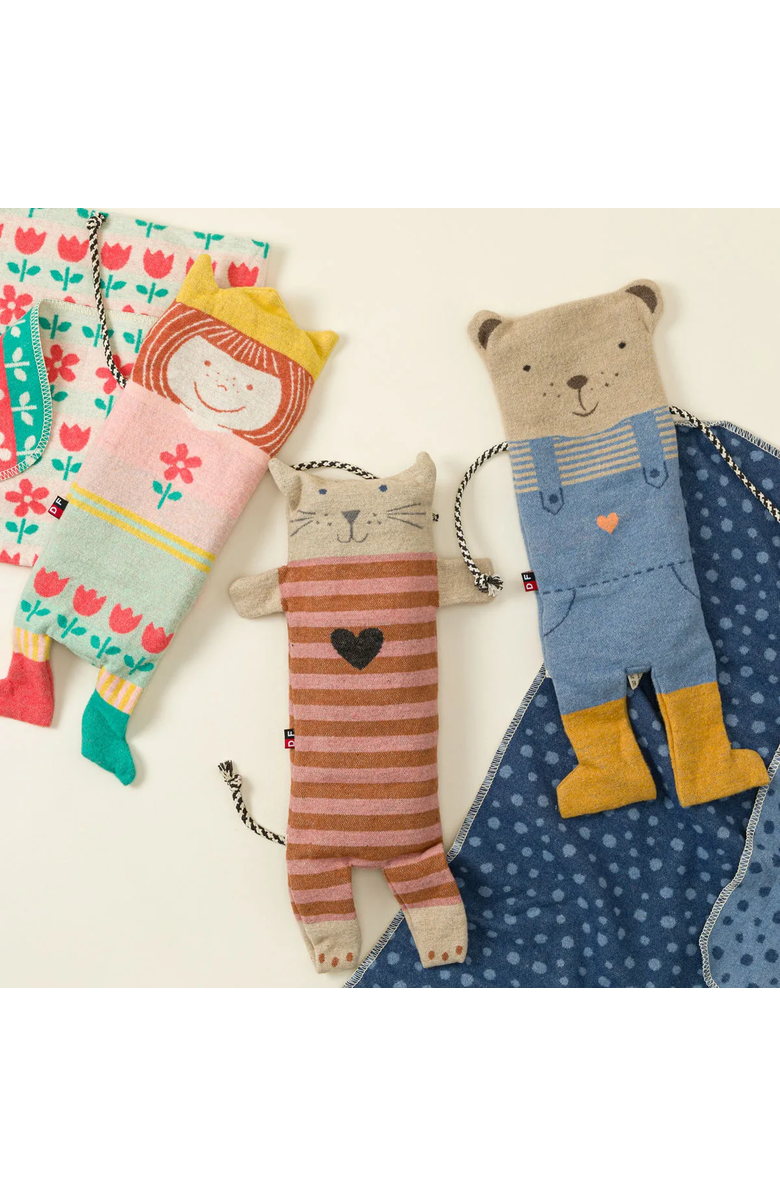 Uncommon Goods On the Go Super Soft Upcycled Blanket in a Lovie by Indigo 11 / David Fussenegger, Alternate, color, Cat