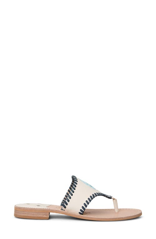 Jack Rogers Jacks Hydrangea Slide Sandal In Ivory Multi