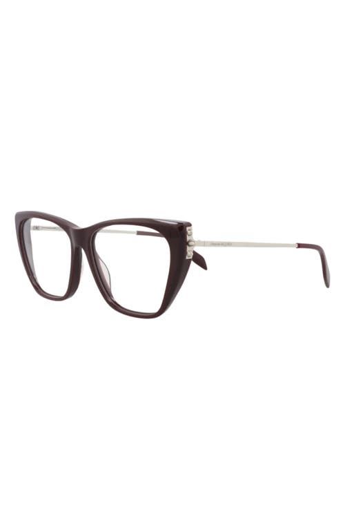 Alexander Mcqueen Mcqueen 55mm Cat Eye Optical Glasses