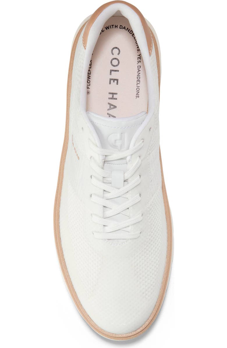 Cole Haan GrandPro Featherarc Sneaker, Alternate, color, Optic White/Natural Vachetta