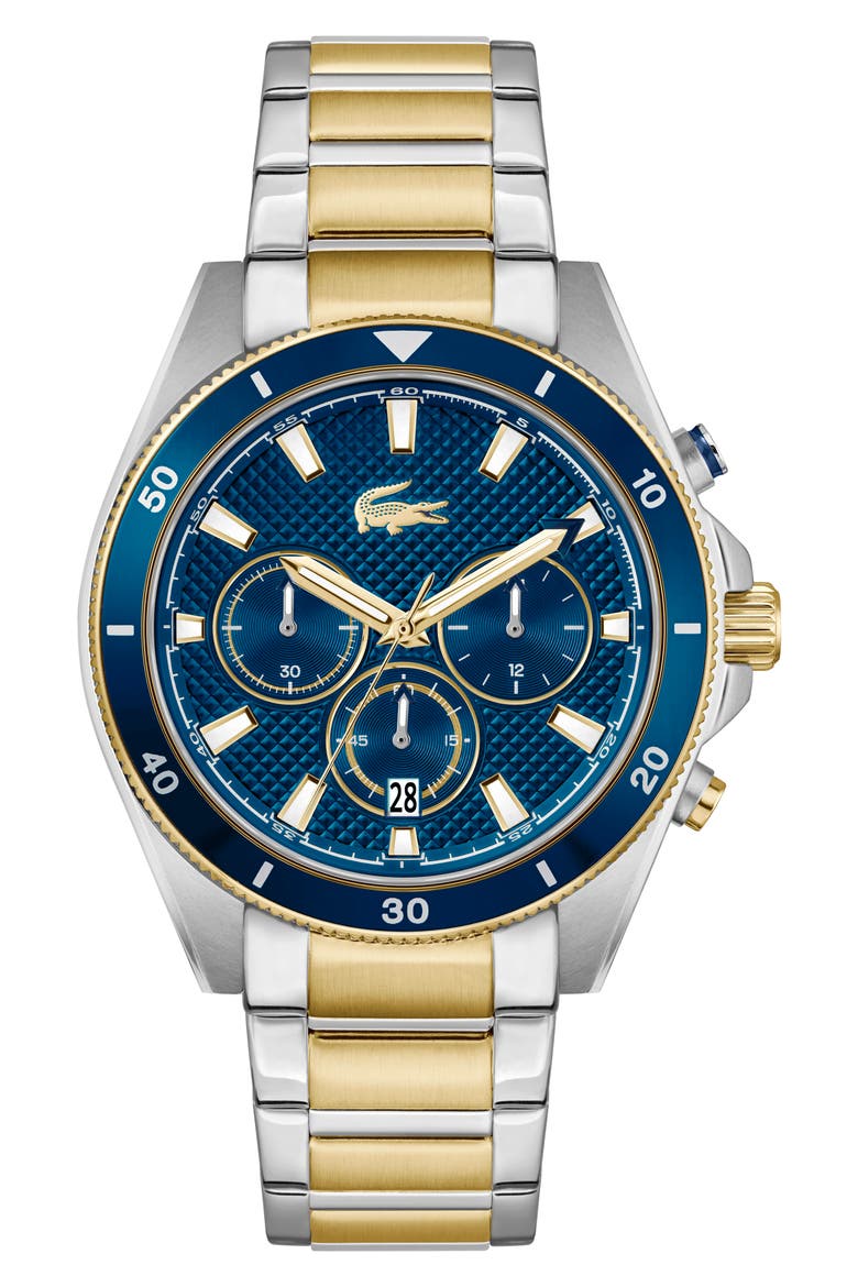 Mainsail Chronograph Two-Tone Bracelet Watch, 43mm, Main, color, TWO TONE