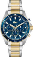 Lacoste Mainsail Chronograph Two-Tone Bracelet Watch, 43mm
