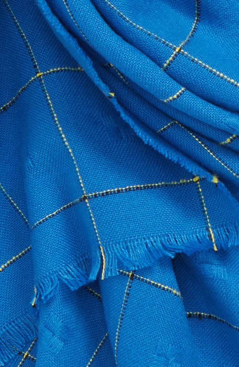 Leith Grid Check Oblong Scarf, Alternate, color, 