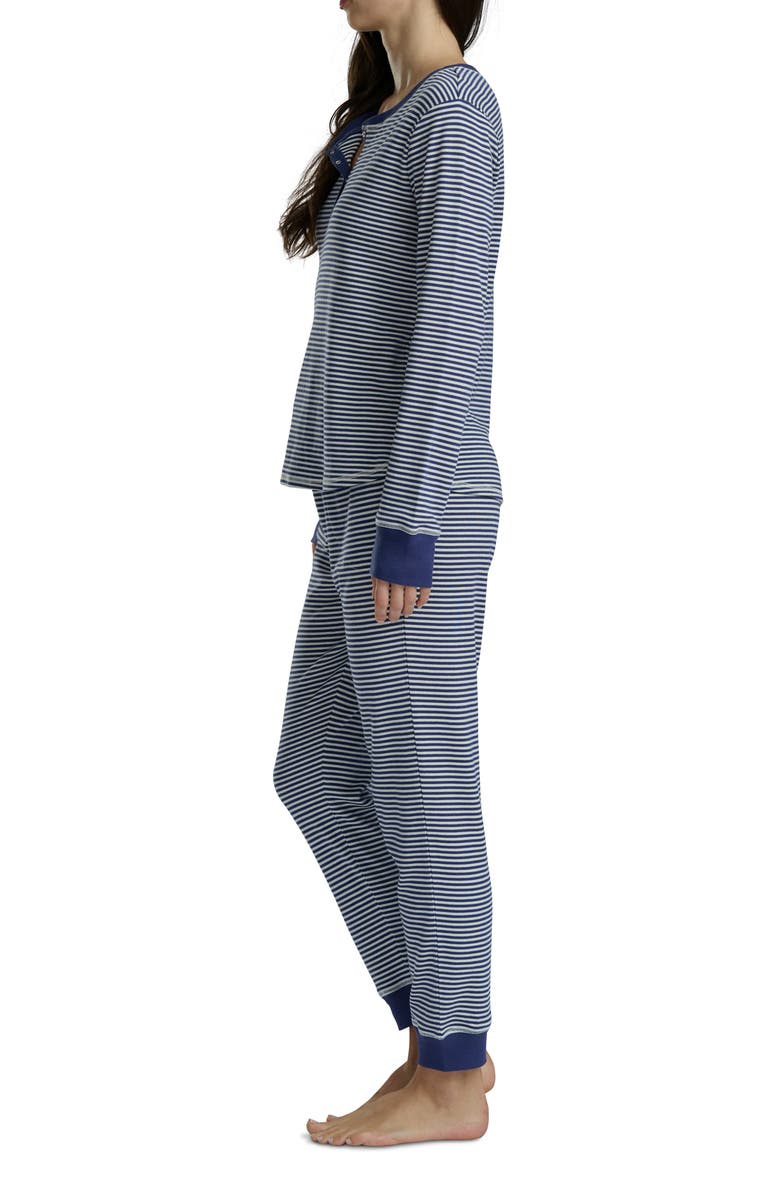 Splendid Cotton Blend Pajama Top & Pants Set, Alternate, color, Deepcoblt