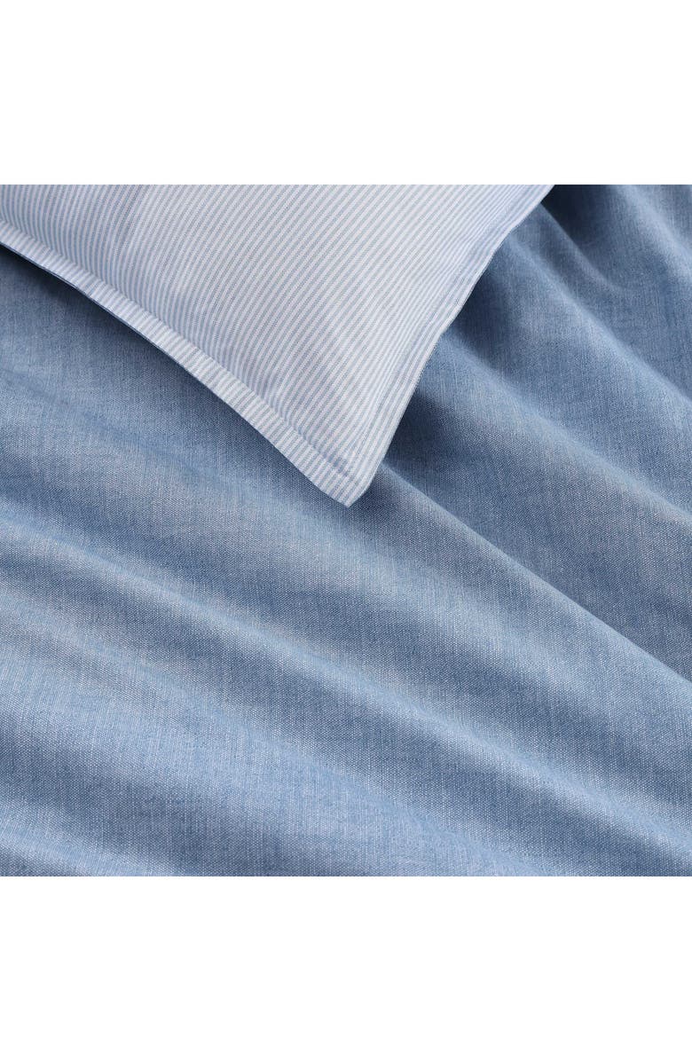 Tommy Hilfiger Classic Texture Cotton Percale Comforter & Shams Set, Alternate, color, Mediumblue