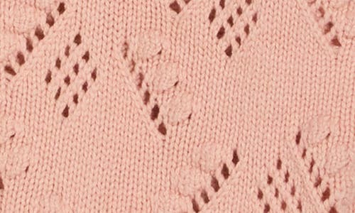 Caslon ® Open Bubble Stitch Cardigan In Pink