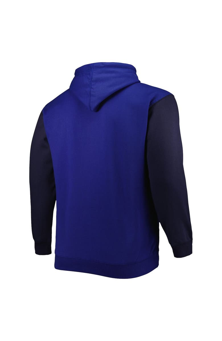 FANATICS Men's Fanatics Branded Blue/Navy Dallas Mavericks Big & Tall Bold Attack Pullover Hoodie, Alternate, color, Blue