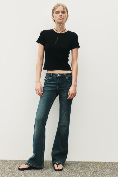Flared Low Waist Jeans