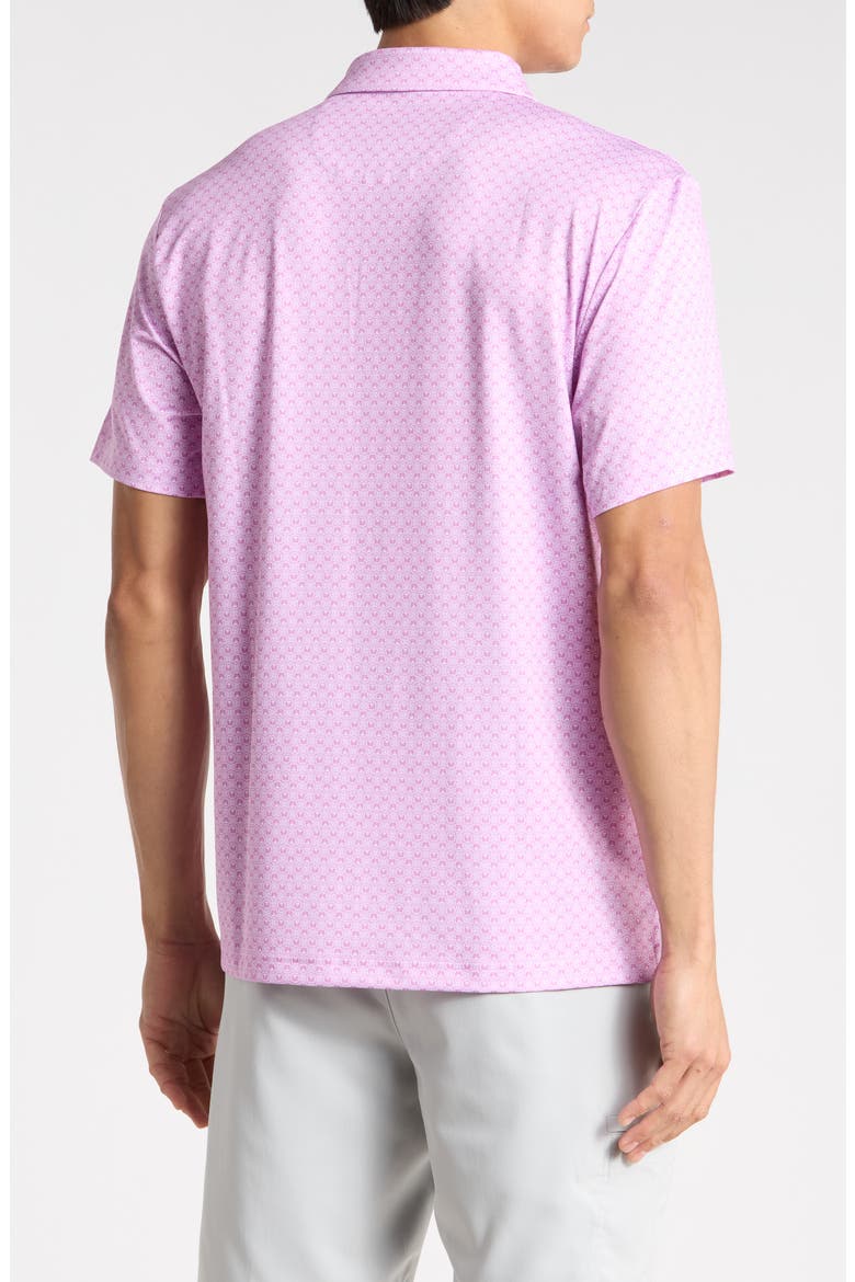 Cocktail Geo Print Performance Polo, Alternate, color, PALE PANSY