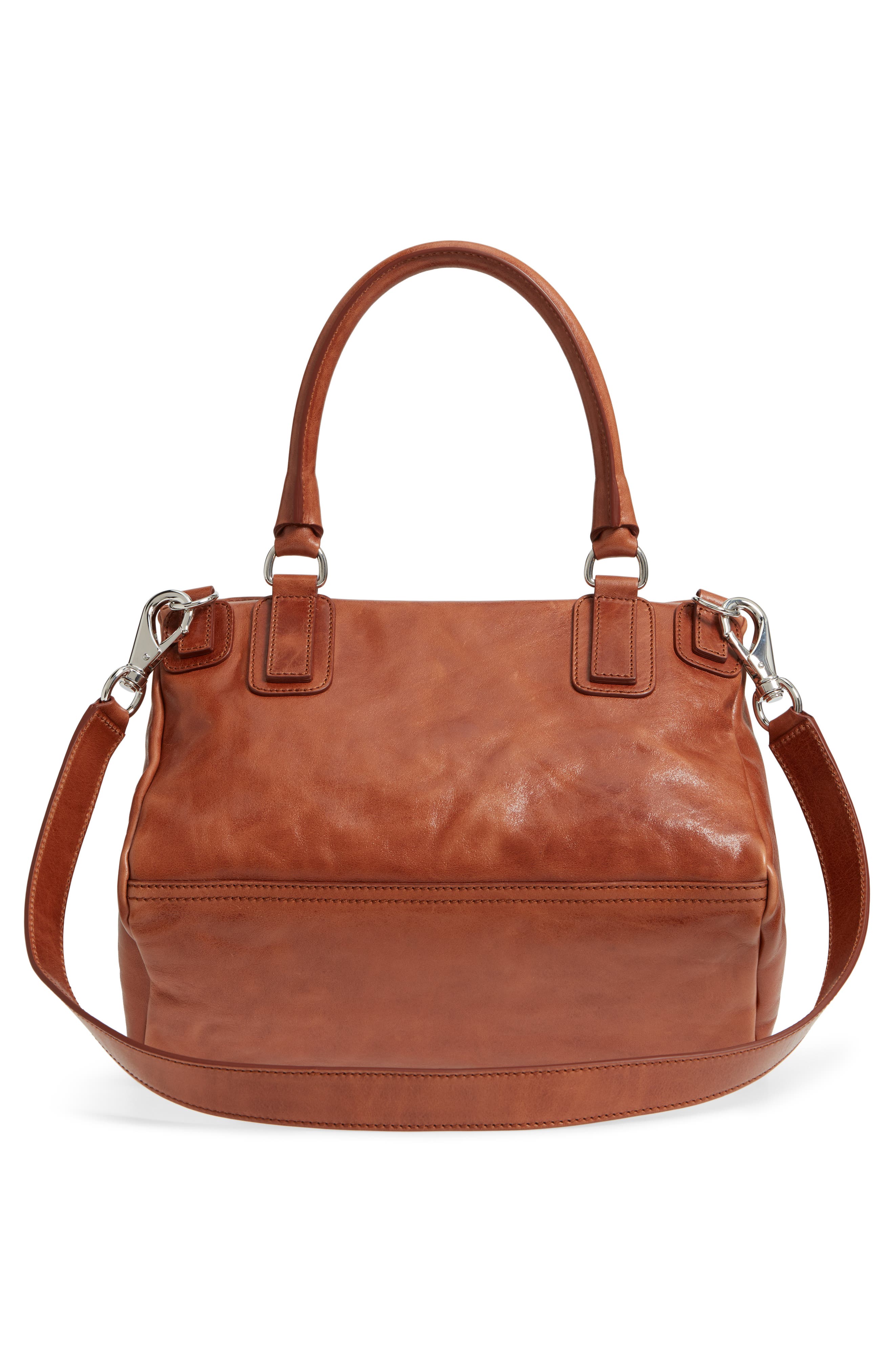 Givenchy Medium Pandora Shiny Aged Leather Satchel, Alternate, color, 