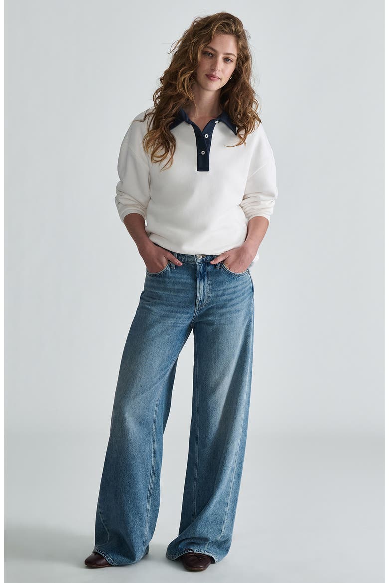 Siena Wide Leg Jeans, Alternate, color, MID BRUSHED LIGHT BL