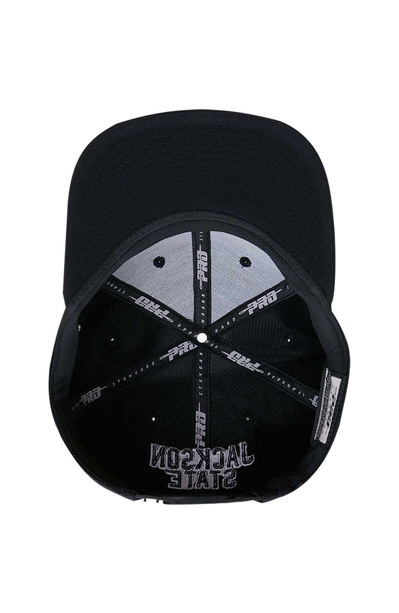 PRO STANDARD Men's Pro Standard Black Jackson State Tigers Arch Over Logo Evergreen Snapback Hat, Alternate, color, 