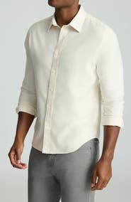 UNTUCKit Veneto Regular Fit Textured Wrinkle Free Cotton Button-Down Shirt