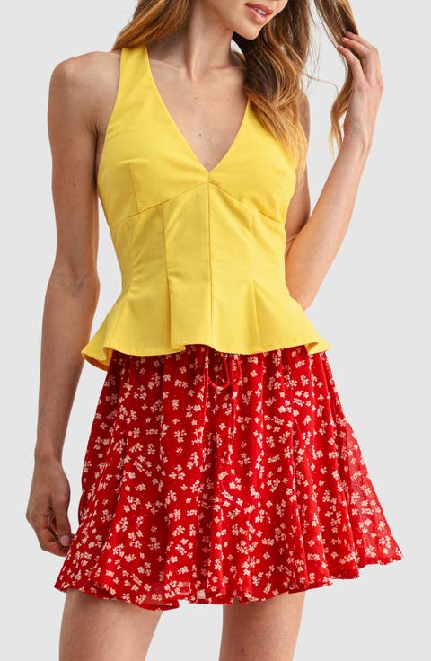 <p>Halter Peplum Top</p>