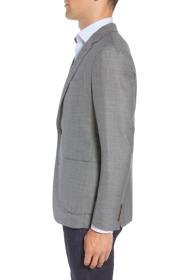 Slim Fit Wool Sport Coat, Alternate, color, GREY