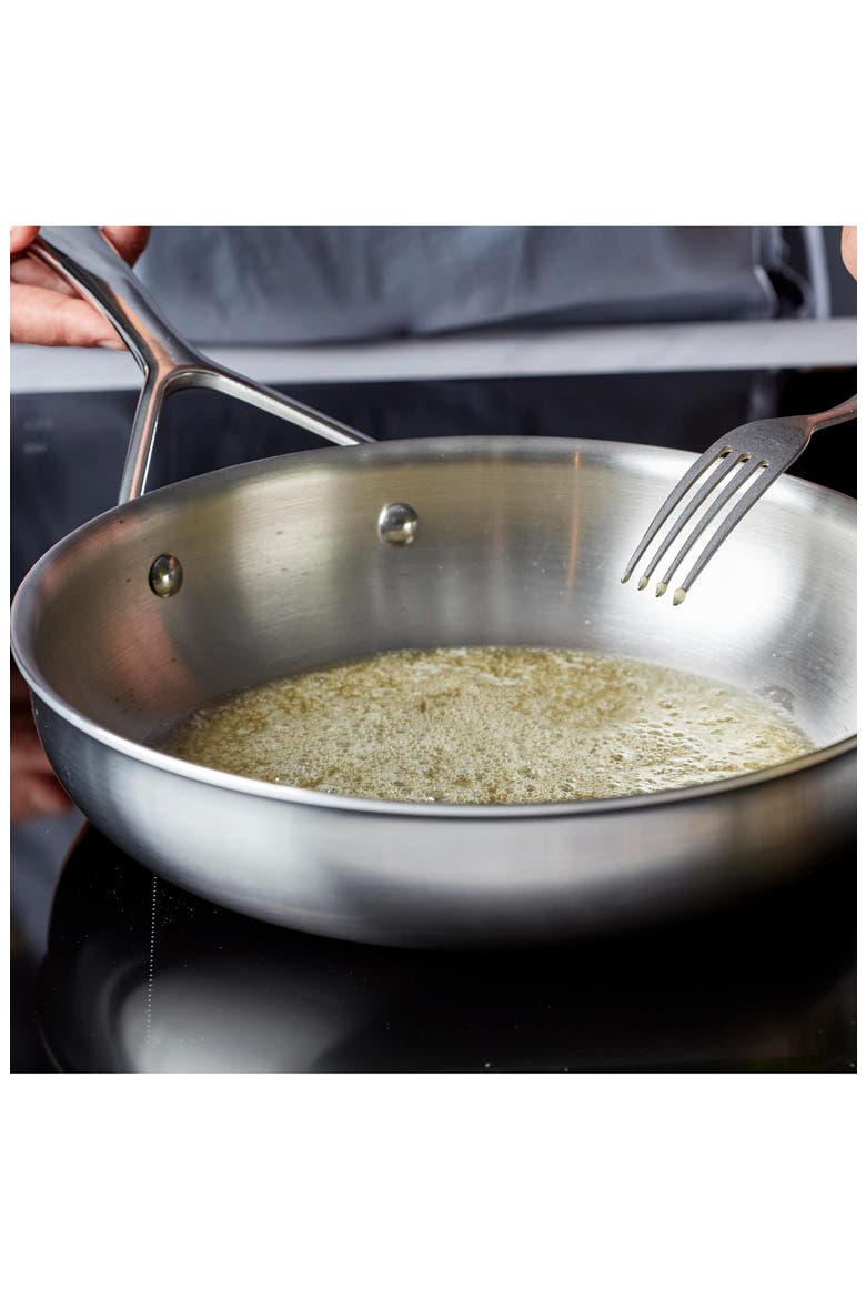 Essential 11-Inch 5-Ply Stainless Steel Skillet, Alternate, color, STAINLESS STEEL