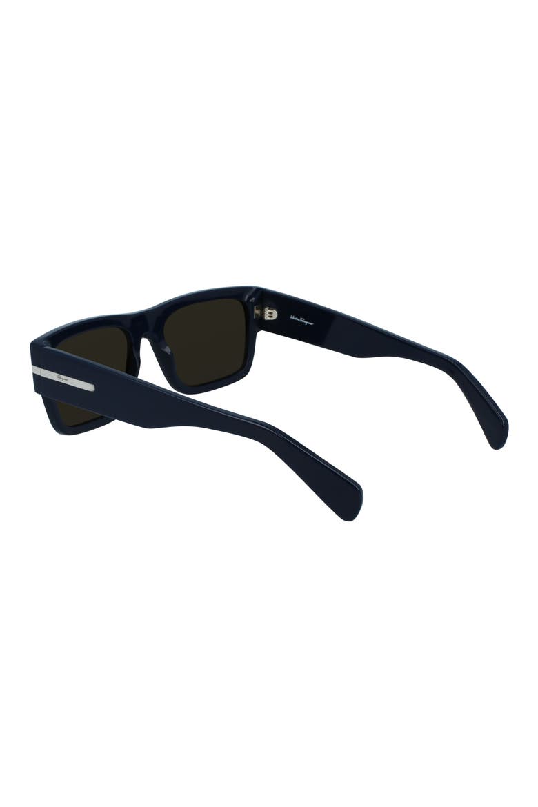 Classic Logo 54mm Rectangular Sunglasses, Alternate, color, BLUE