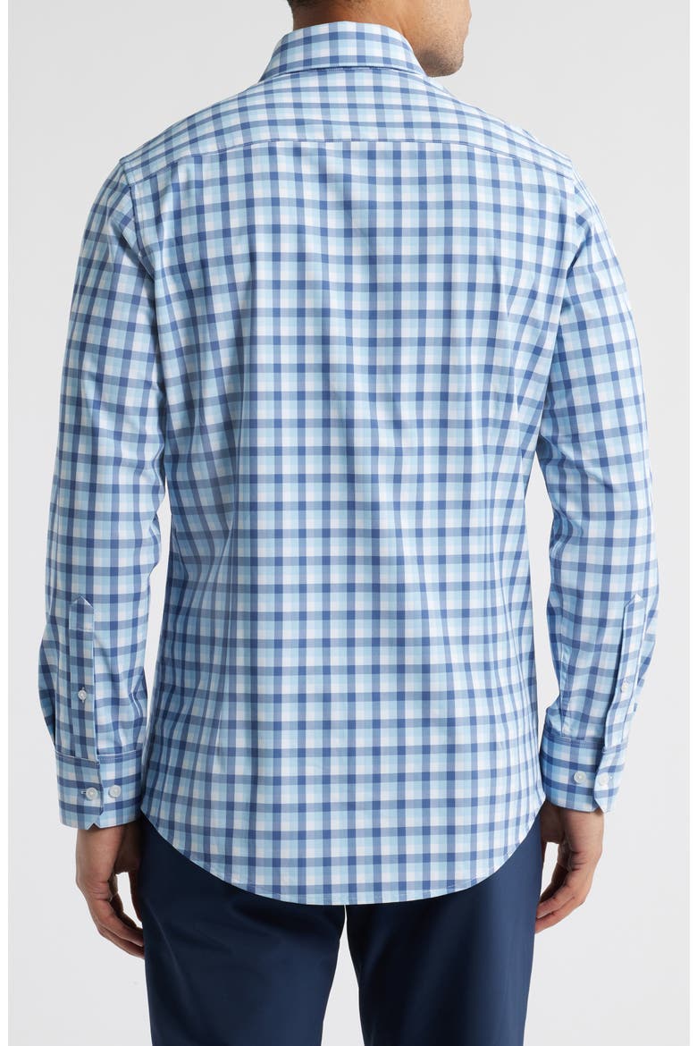 Leeward Trim Fit Button-Up Shirt, Alternate, color, COASTAL FJORD DYLAN PLAID
