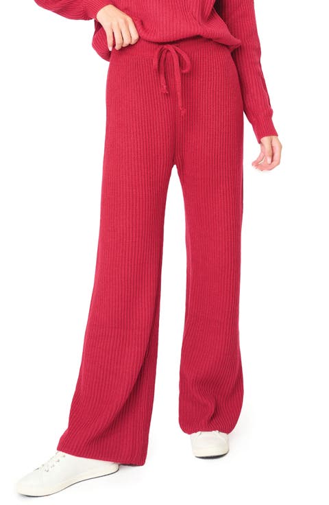 Gigi Drawstring Rib Sweater Pants