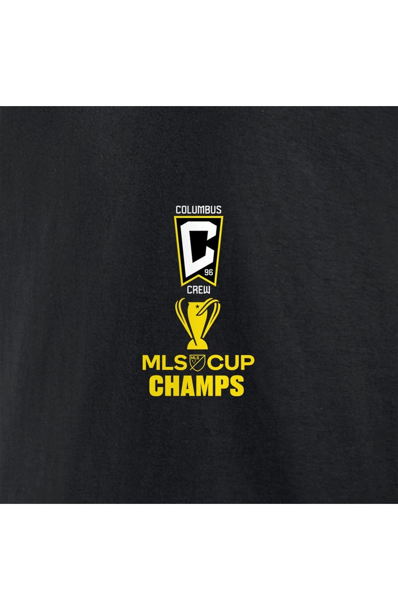 FANATICS Men's Fanatics Branded Black Columbus Crew Three-Time MLS Cup Champions Trophy Case T-Shirt, Alternate, color, 