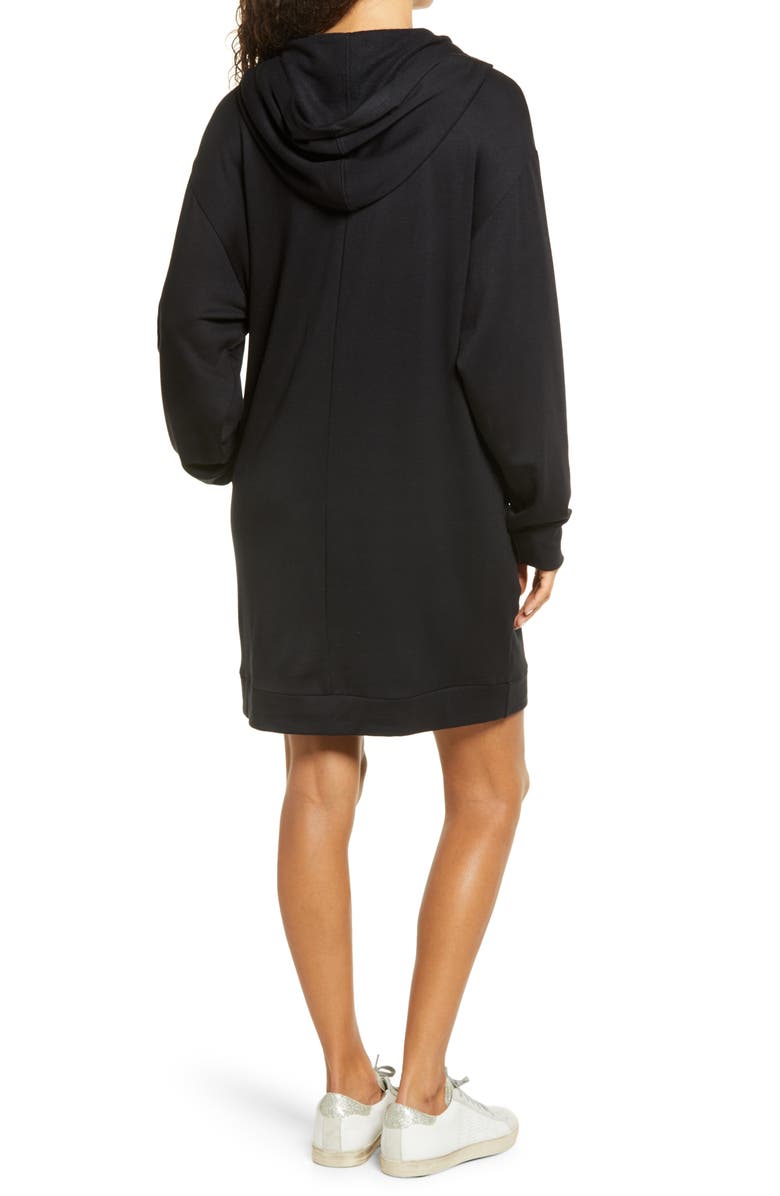Fraiche by J Long Sleeve Hoodie Dress, Alternate, color, 