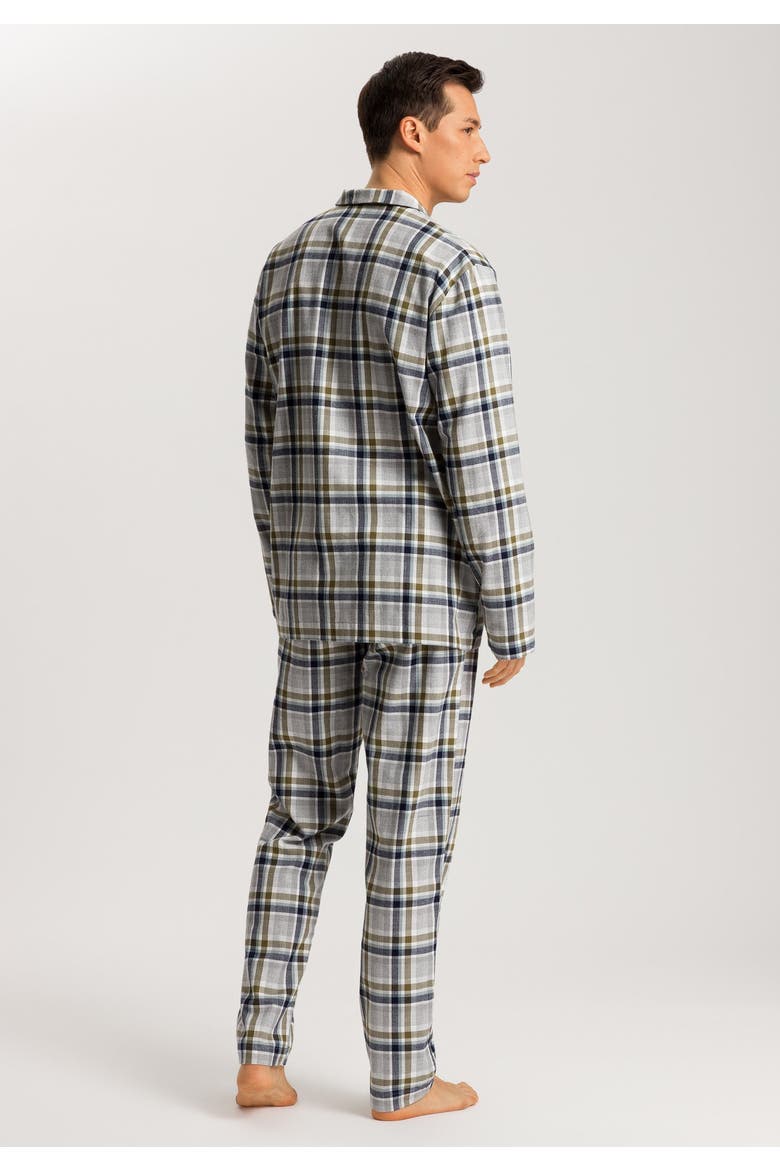 Cozy Comfort Cotton Flannel Button Front Pajama Set, Alternate, color, Wintry Check
