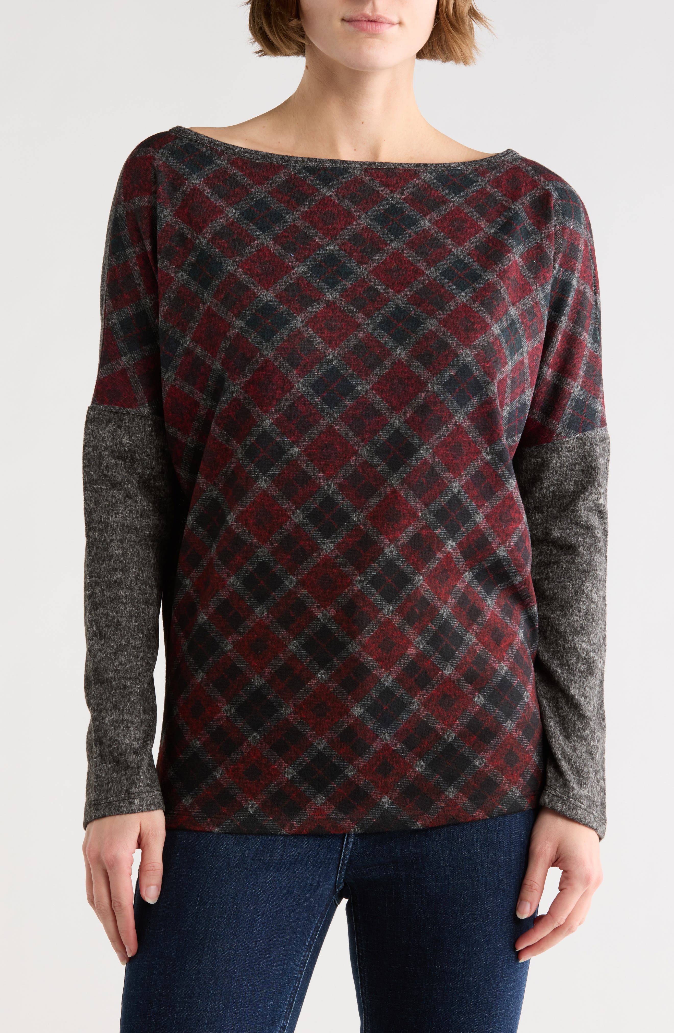 Stripe Boat Neck Sweater - image 3