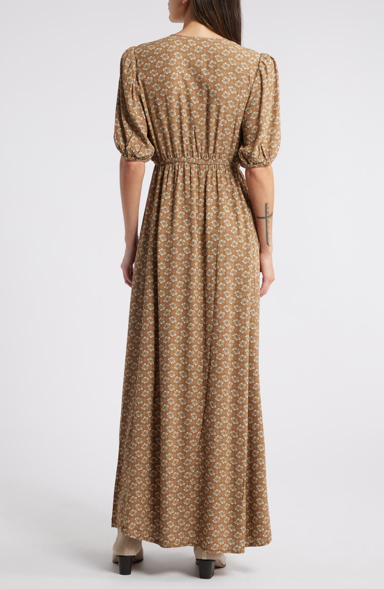 Treasure & Bond Floral Surplice V-Neck Maxi Dress, Alternate, color,